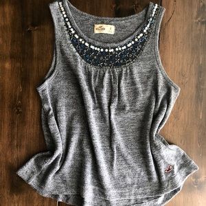 Hollister- Gray loose Tank